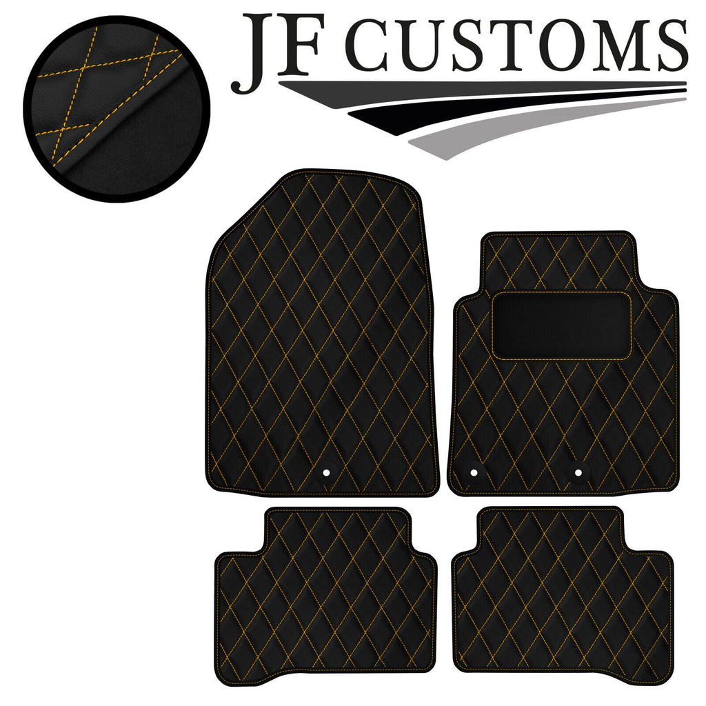 YELLOW DIAMOND VINYL 4X TAILORED FLOOR CARPET FOR HYUNDAI IONIQ HYBRID 16-21 JF1