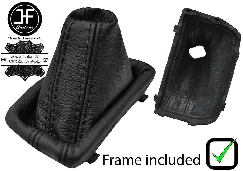 BLACK STITCH LEATHER S TRONIC AUTOMATIC GEAR + PLASTIC FRAME FOR AUDI Q3 11-18