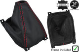 RED STITCH LEATHER MANUAL GEAR+PLASTIC FRAME FITS HONDA ACCORD  MK7 1998-2002