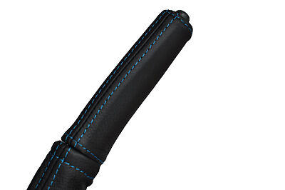 blue stitch FITS MITSUBISHI L200 WARRIOR K74 98-06 LTHR HANDBRAKE HANDLE COVER