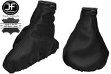 BLACK REAL LEATHER GEAR GAITER & HANDBRAKE FITS ALFA ROMEO SPIDER 2006-2010