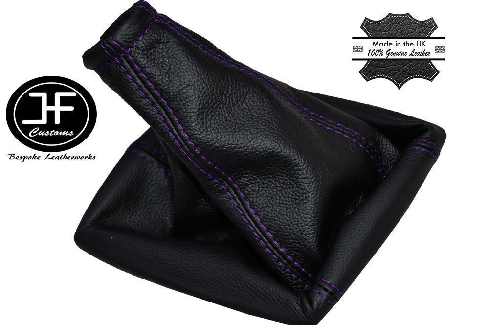 PURPLE STITCH FITS NISSAN MICRA MK2 K11 1993-2002 GEAR STICK GAITER LEATHER NEW