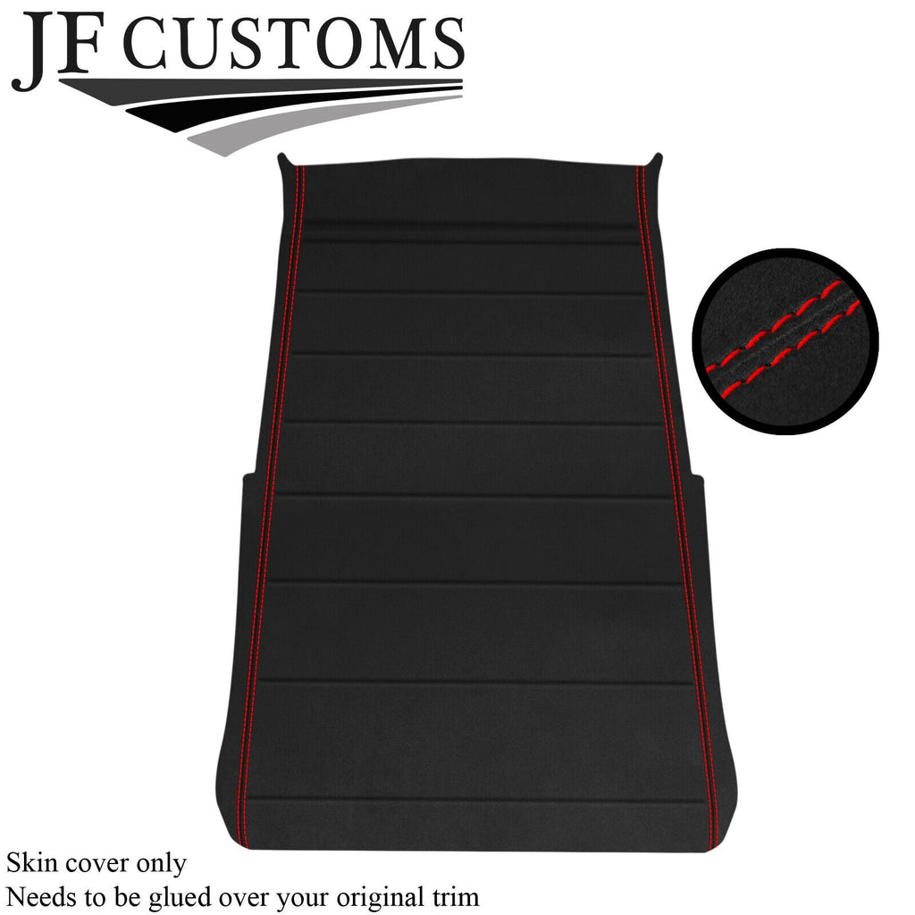 RED STITCH LUXE SUEDE ROOF HEADLINING COVER FOR VW GOLF MK2 83-92 3 DOOR