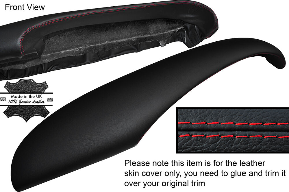 RED STITCH TOP DASH DASHBOARD LEATHER SKIN COVER FITS TVR CHIMERA CUSTOM NEW