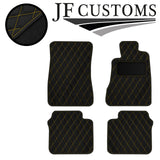 YELLOW DIAMOND STITCH VINYL 4X TAILORED FLOOR CARPETS FOR LEXUS GS 300 07-13 JF1