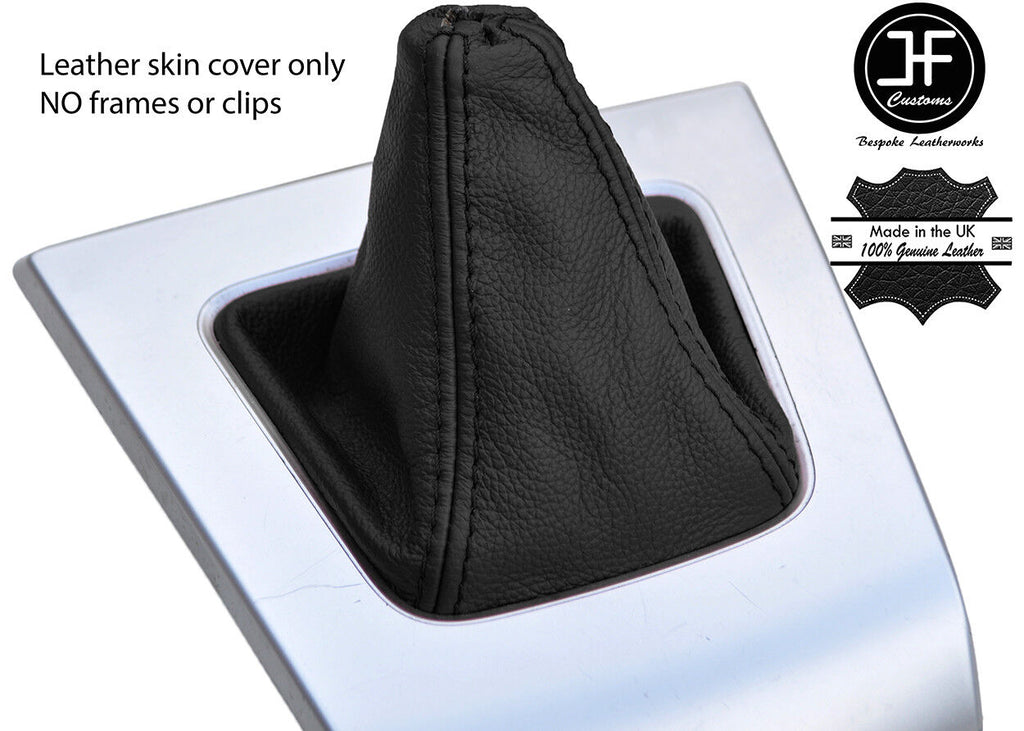 BLACK TOP GRAIN REAL LEATHER MANUAL GEAR GAITER FITS MAZDA 5 2005-2010