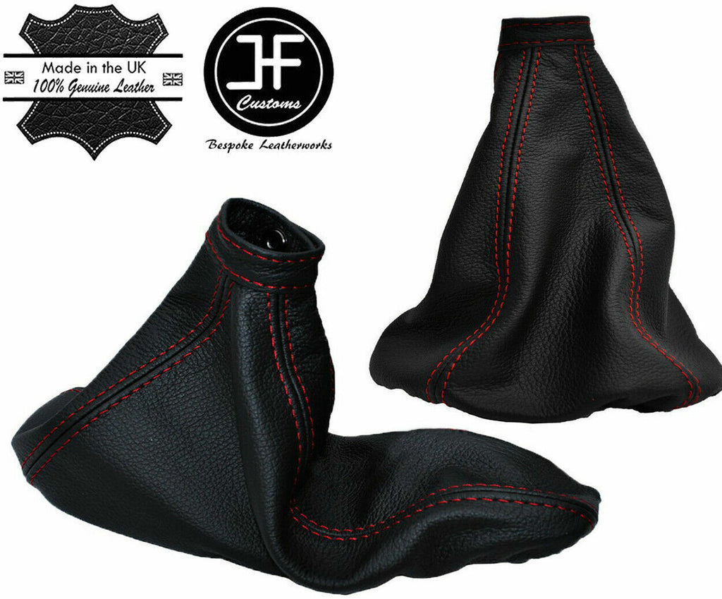 FITS ALFA ROMEO GTV GEAR HANDBRAKE GAITER RED STITCH 1995-1998 CUSTOM NEW