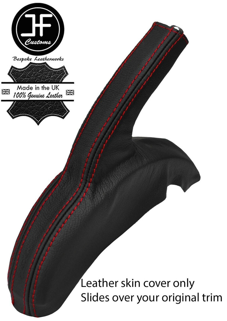 RED STITCH REAL LEATHER HANDBRAKE GAITER FOR NISSAN PULSAR 2014-2019 CUSTOM NEW