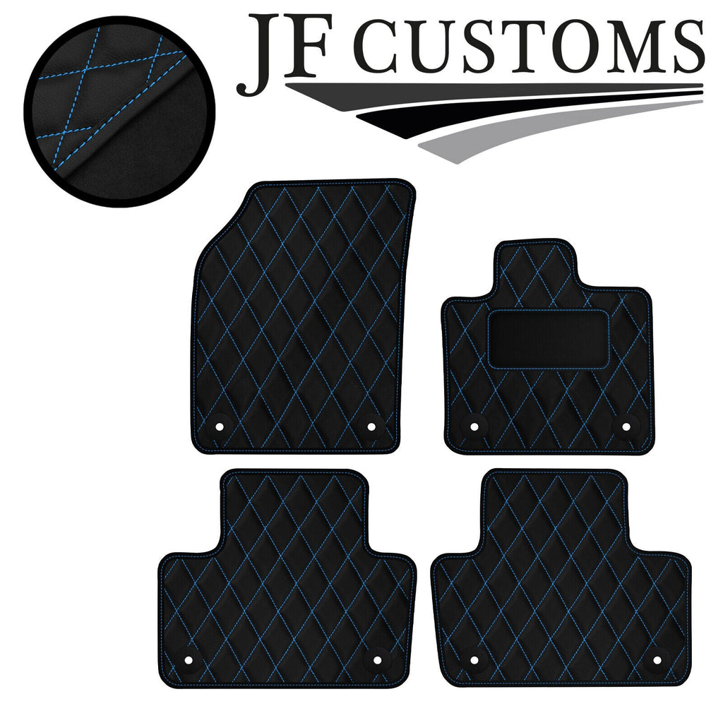 L BLUE DIAMOND VINYL 4X TAILORED FLOOR CARPET FOR VOLVO XC90 MK2 15-21 JF1
