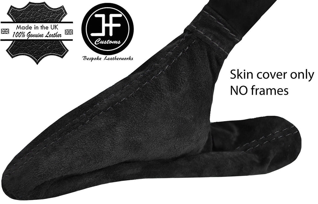 BLACK STITCHING REAL SUEDE HANDBRAKE GAITER FITS ALFA ROMEO GT 2003-2010
