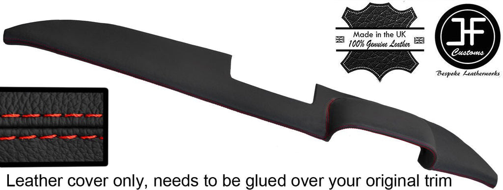 RED STITCH TOP DASH DASHBOARD PAD LEATHER COVER FITS MERCEDES W108 W109 66-72