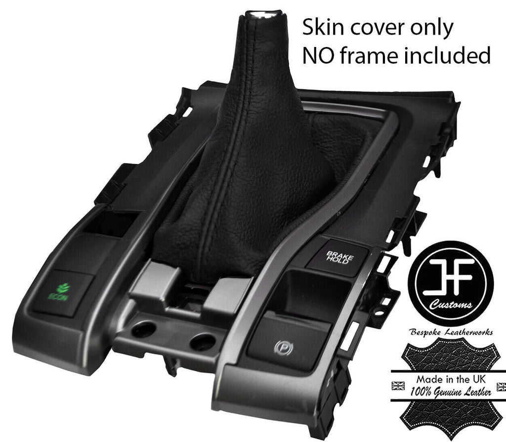 BLACK TOP GRAIN LEATHER MANUAL GEAR GAITER FITS HONDA CIVIC MK10 2017-2019
