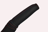 red stitching FITS PEUGEOT 407 04-10 HANDBRAKE HANDLE COVER ONLY CUSTOM NEW
