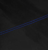 BLUE STITCHING SUEDE SKIN MANUAL GEAR GAITER FITS FIAT 500 & 500 ABARTH 07-14