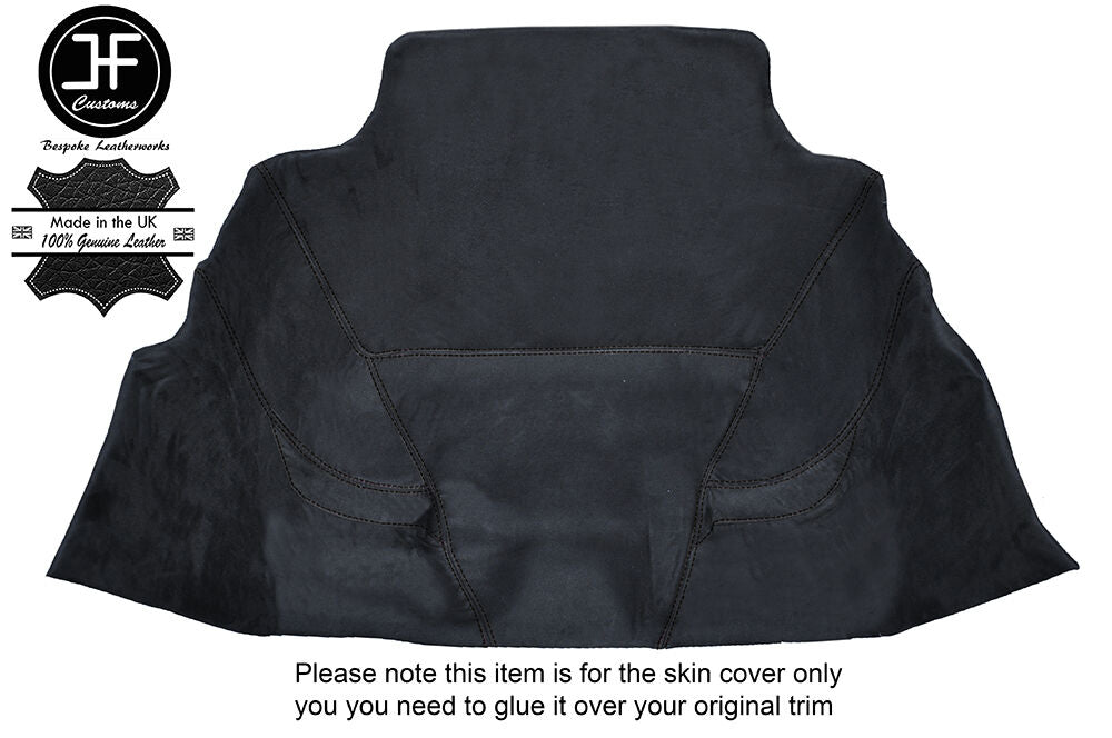 BLACK STITCH LUGGAGE COMPARTMENT LINER PU SUEDE COVER FOR PORSCHE BOXSTER 986