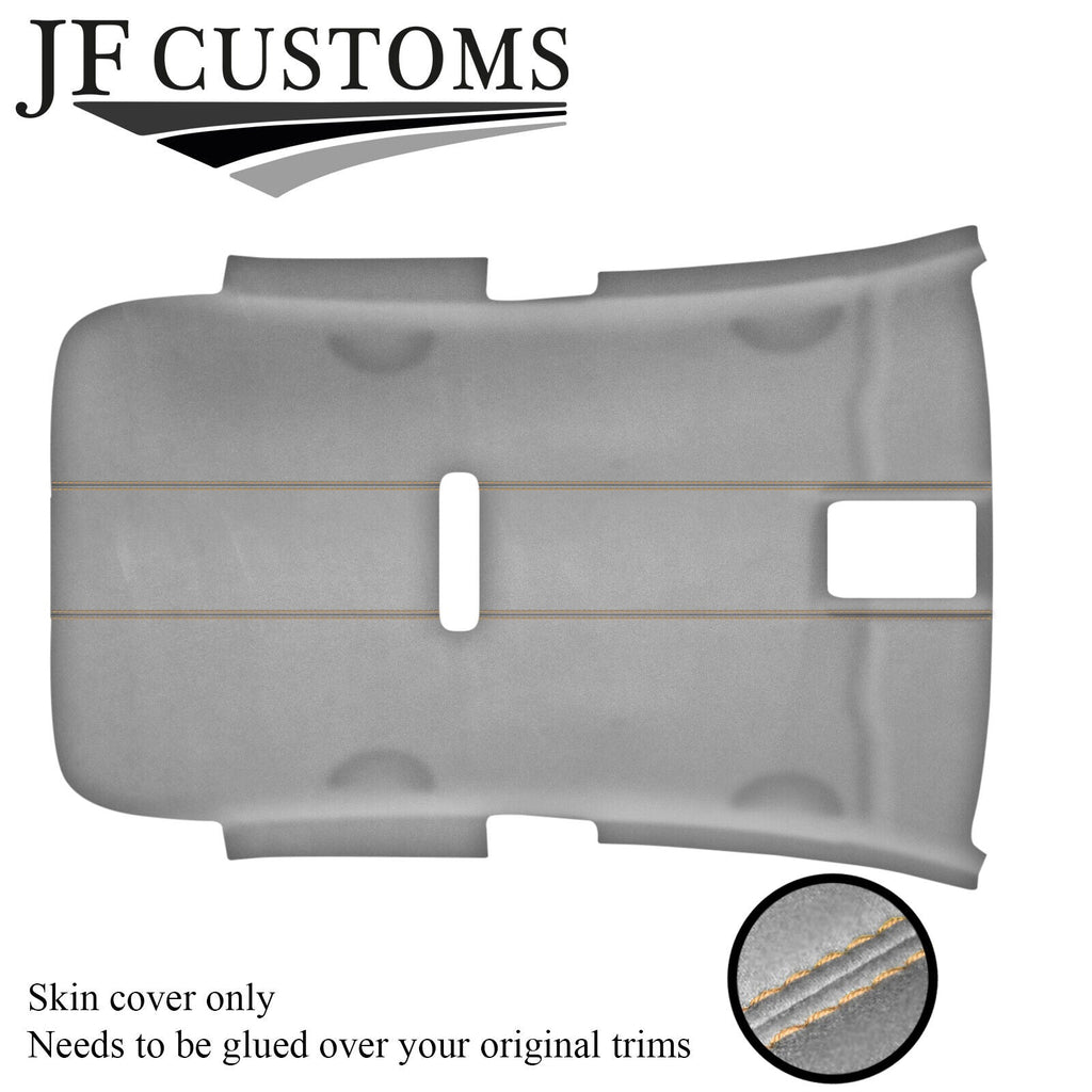 CREAM STITCH L GREY LUXE-SUEDE NON SUNROOF HEADLINER FOR VW GOLF MK6 09-14