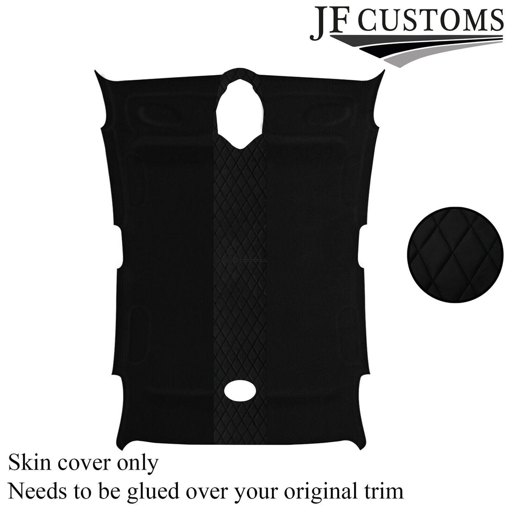 DSG2 BLACK DIAMOND STITCH LUXE SUEDE HEADLINER COVER FOR ROVER 75 99-05