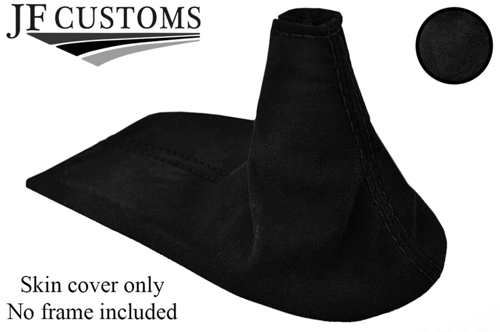 BLACK STITCH SUEDE GEAR GAITER FITS PORSCHE BOXSTER CARRERA 911 996 986 97-04