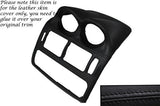 BLACK STITCH CENTRE DASH UPPER SURROUND LEATHER COVER FITS MITSUBISHI FTO 94-01