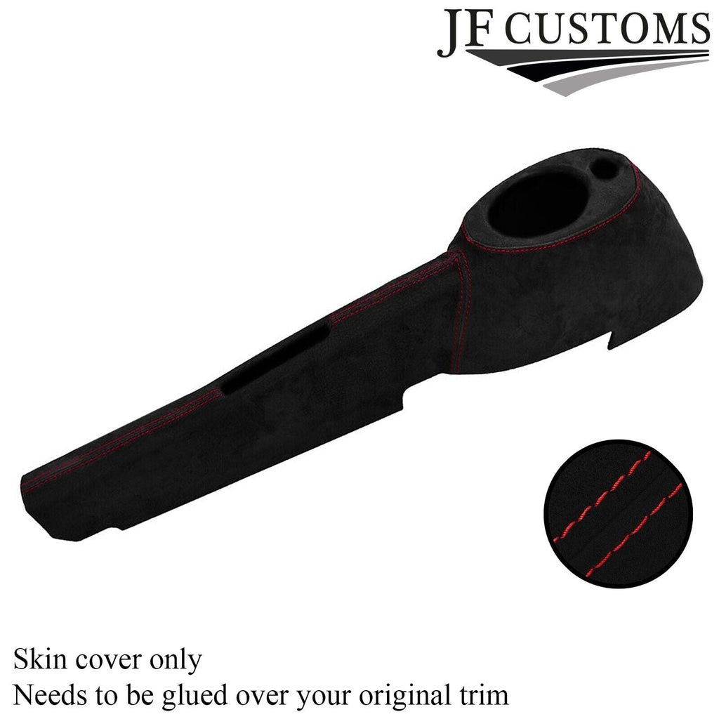 RED STITCH CENTRE CONSOLE TUNNEL LUXE-SUEDE COVER FOR LOTUS ELISE EXIGE S2 05-12