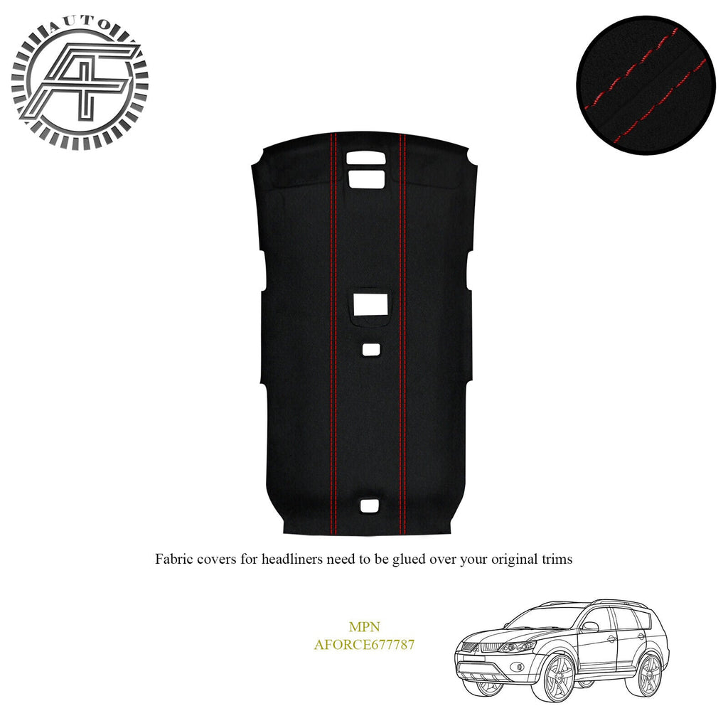 LUXE SUEDE HEADLINER COVER FITS MITSUBISHI OUTLANDER CW5W 2006-2012 CUSTOM NEW