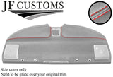 RED STITCH PARCEL SHELF LIGHT GREY LUXE SUEDE COVER FOR BMW 3 E36 SALOON JF1