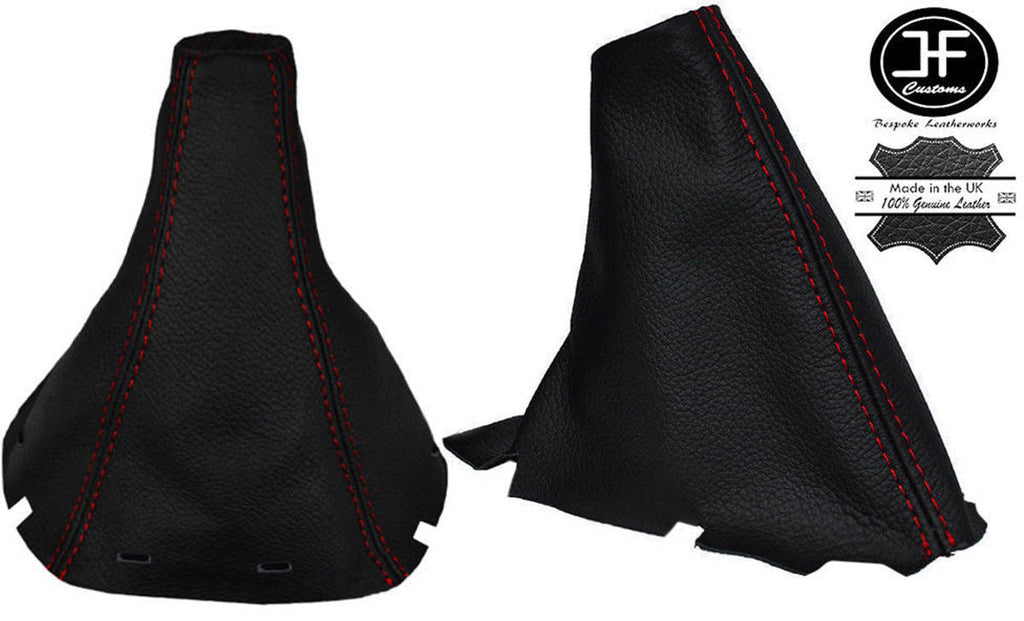 RED STITCH LEATHER GEAR & HANDBRAKE GAITER SET FITS PATHFINDER 2005-2009