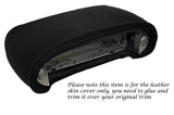 BLACK STITCH RADIO POD SURROUND LEATHER SKIN COVER FITS TVR TUSCAN 1998-2007
