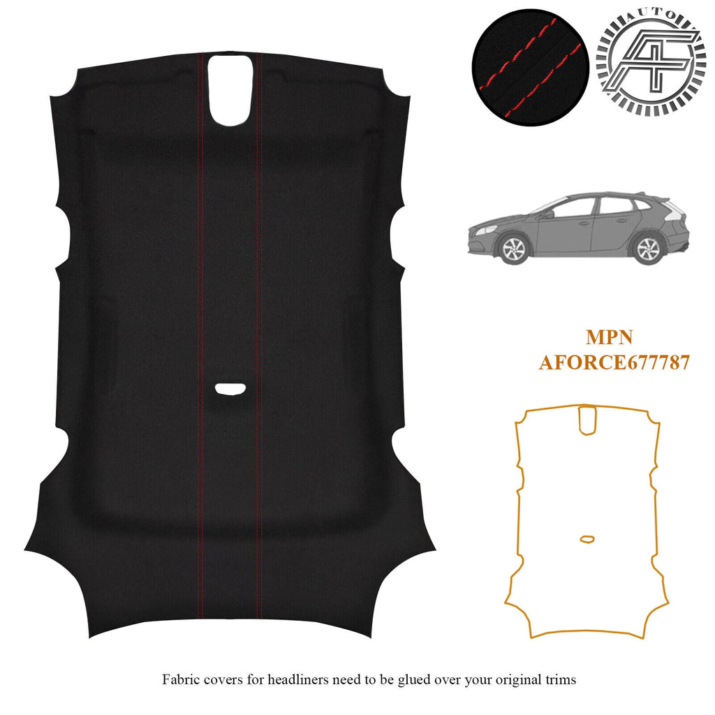 LUXE SUEDE HEADLINER SUNROOF COVER FITS VOLVO V40 12-16 CUSTOM NEW MADE IN UK