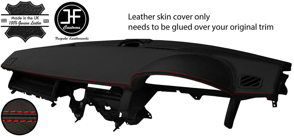 RED STITCH TOP DASH DASHBOARD LEATHER COVER FITS RANGE ROVER SPORT 2005-2009