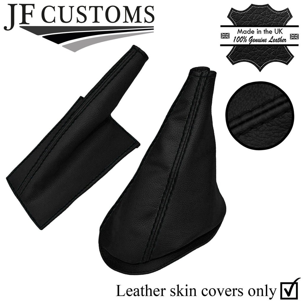 BLACK STITCH LEATHER GEAR HANDBRAKE SET FOR MINI CLASSIC ROVER AUSTIN MORRIS