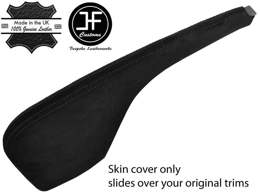 BLACK STITCH REAL SUEDE HANDBRAKE GAITER COVER FITS MERCEDES SPRINTER 01-05