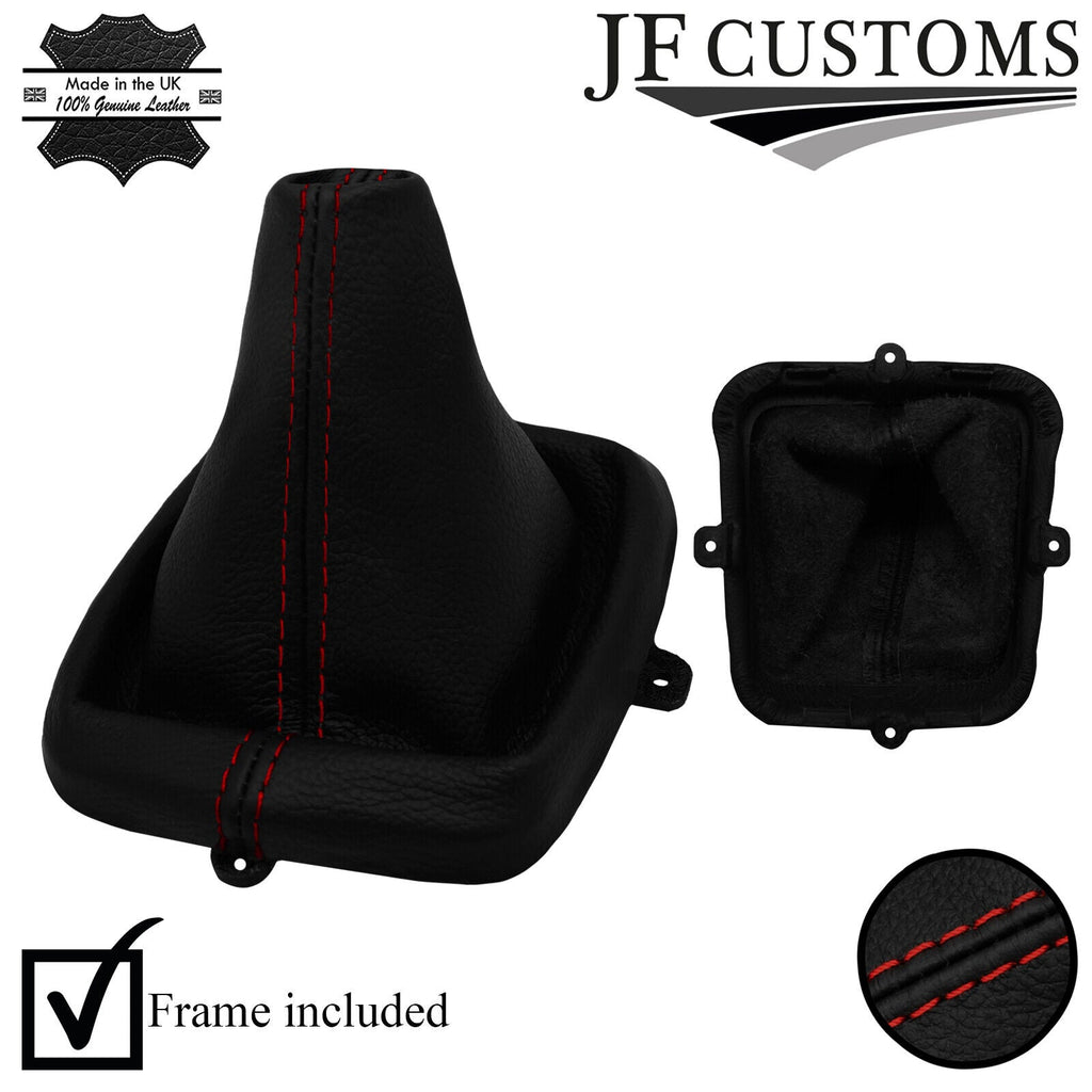 D RED STITCH LEATHER MANUAL GEAR GAITER + FRAME FOR KIA MAGENTIS 2006-2009