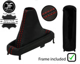 RED STITCH LEATHER AUTOMATIC GEAR+PLASTIC FRAME FOR HONDA CIVIC MK10 X 17-21