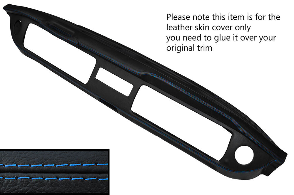 BLUE STITCHING DASH DASHBOARD LEATHER COVER FITS VW T2 TYPE 2 CAMPER VAN 1976+