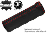 RED STITCH LEATHER HANDBRAKE HANDLE COVER FOR ALFA ROMEO SPIDER 105 EARLY