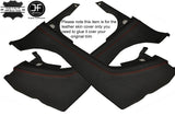 RED STICH 2X REAR QUARTER PANEL LEATHER COVERS FITS BMW E46 CONVERTIBLE