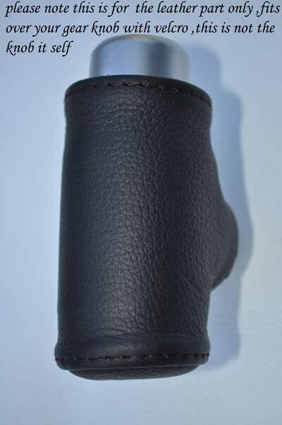 black stitching FITS VW NEW BEETLE AUTO AUTOMATIC 98-05 LEATHER GEAR KNOB COVER