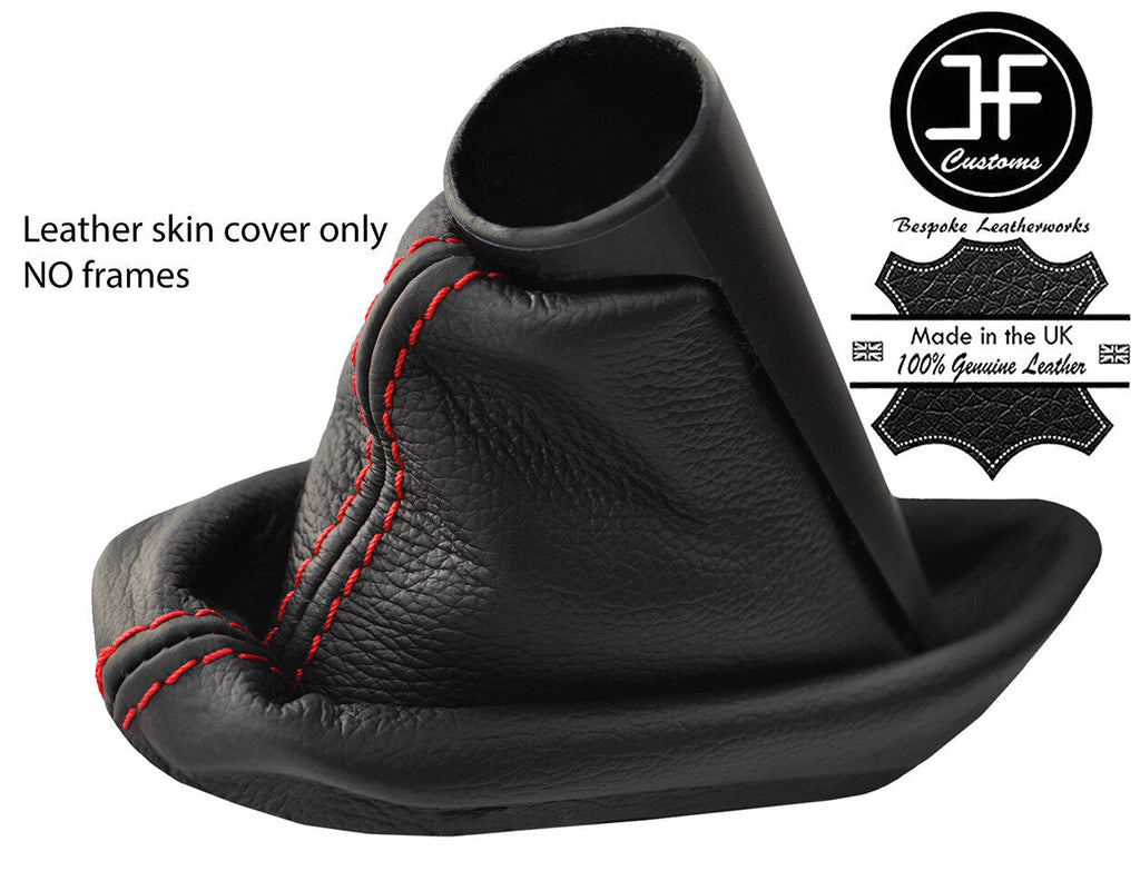 RED STITCH TOP GRAIN LTHR HANDBRAKE GAITER FOR BMW MINI COOPER F55 F56 14-17