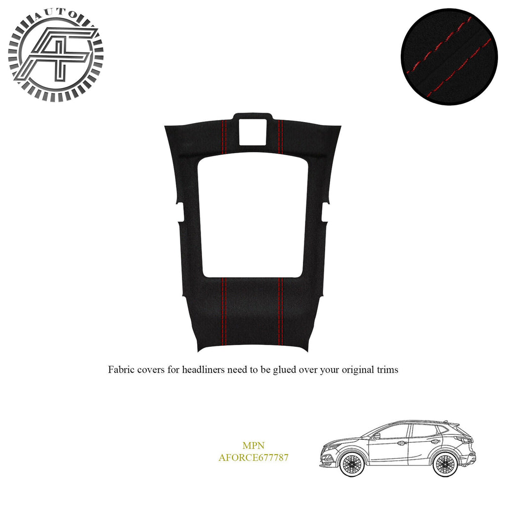 LUXE SUEDE HEADLINER COVER FOR NISSAN QASHQAI J11 5 DOOR SUV + SUNROOF 2013-2021