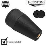 FITS HONDA CIVIC TYPE R 2006-2013 BLACK & BLACK LEATHER SCREW-ON GEAR KNOB