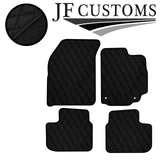 BLACK DIAMOND STITCH VINYL 4X TAILORED FLOOR CARPETS FOR SUZUKI SX4 MK1 06-13