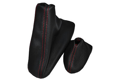 RED STITCH FITS BMW 6 SERIES E63 E64 07-10 AUTO AUTOMATIC GEAR & HANDBRAKE