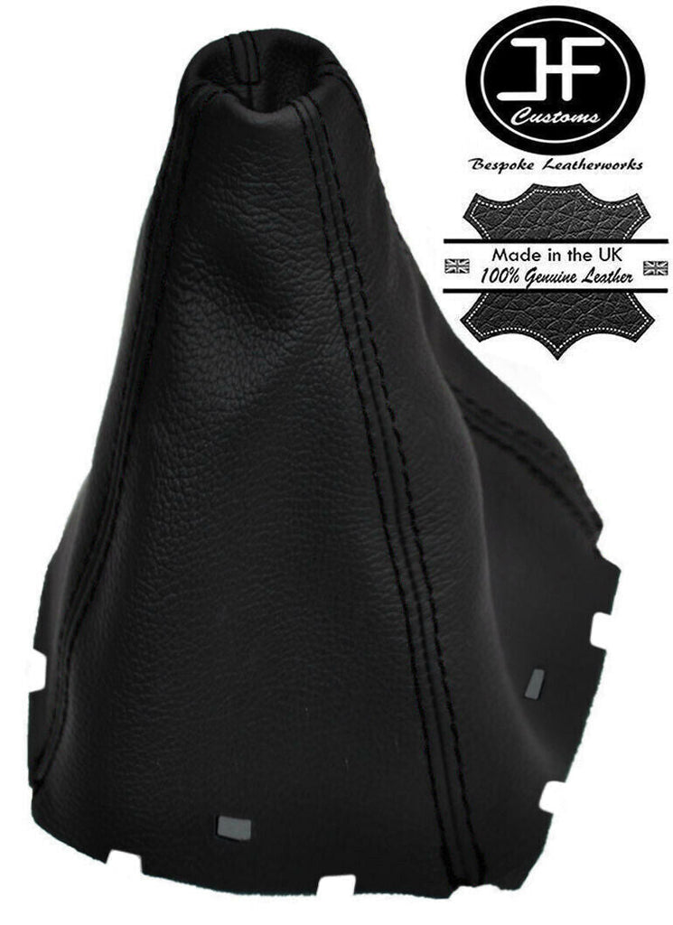 BLACK STITCH MANUAL LEATHER GEAR GAITOR FITS TOYOTA AVENSIS T27 MK3 2009-2015