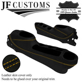 YELLOW STITCH LEATHER CENTRE CONSOLE TUNNEL COVER FOR NISSAN JUKE F15 2010-2019