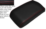 RED STITCHING LEATHER ARMREST SKIN COVER FITS MITSUBISHI GTO 3000GT 1992-1999
