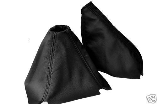 FITS HONDA CRX DEL SOL LEATHER 92-97 SET GAITERS BLACK ST CUSTOM NEW MADE IN UK