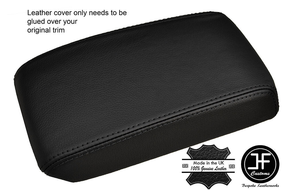 BLACK STITCHING ARMREST LID LEATHER COVER FITS TOYOTA COROLLA 2004-2007