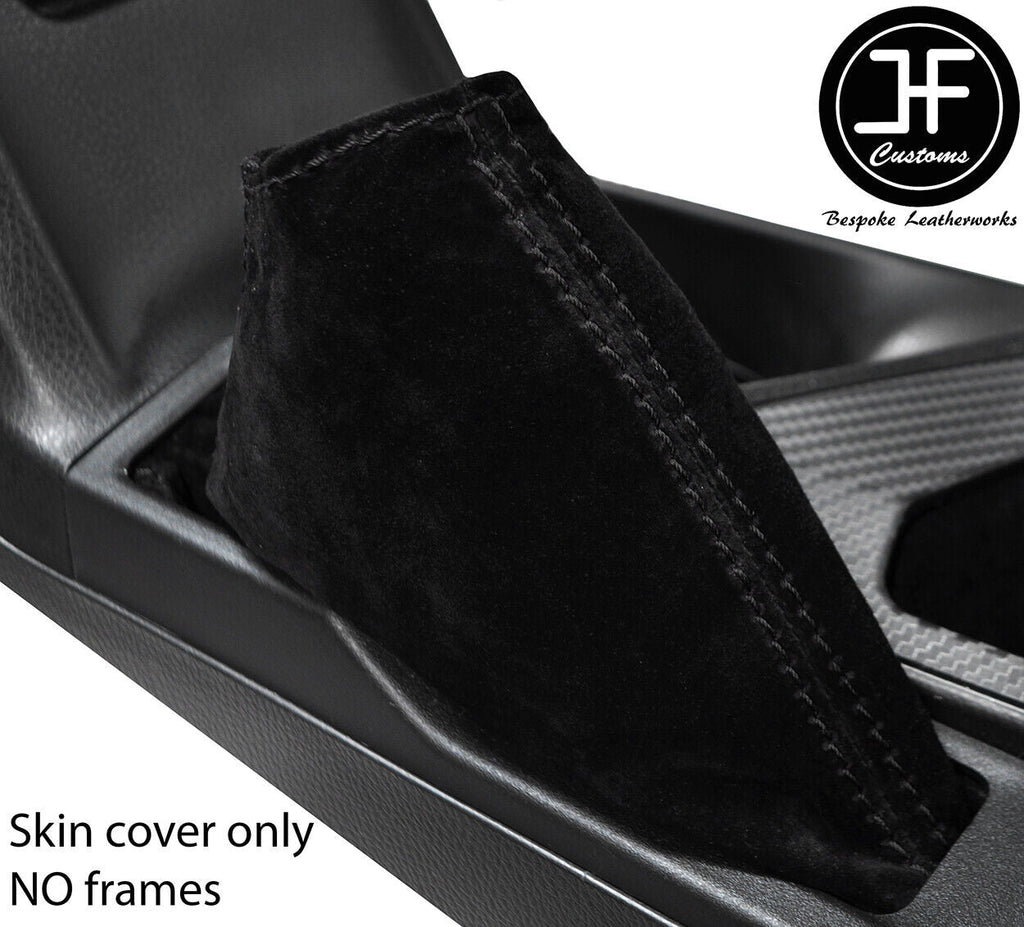 BLACK STITCH SUEDE HANDBRAKE GAITER FITS TOYOTA RAV 4 2013-2018 CUSTOM NEW