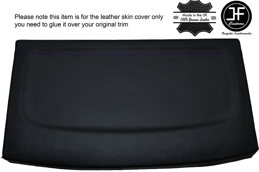 PURPLE STITCH REAR PARCEL SHELF LEATHER COVER FITS VW GOLF MK4 IV JETTA 98-05